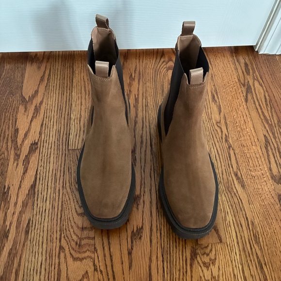 Sam Edelman Laguna Chelsea Boots Almond Taupe Suede Size 10 - Picture 3 of 6